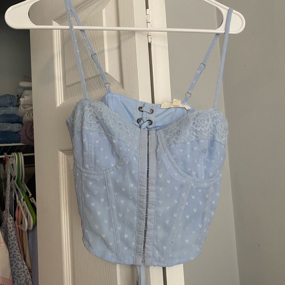Pacsun lightblue corset